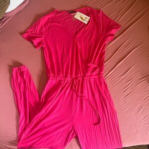 Pink Comfy Jumpsuit